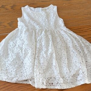 The Children's Place White Lace Formal Dress